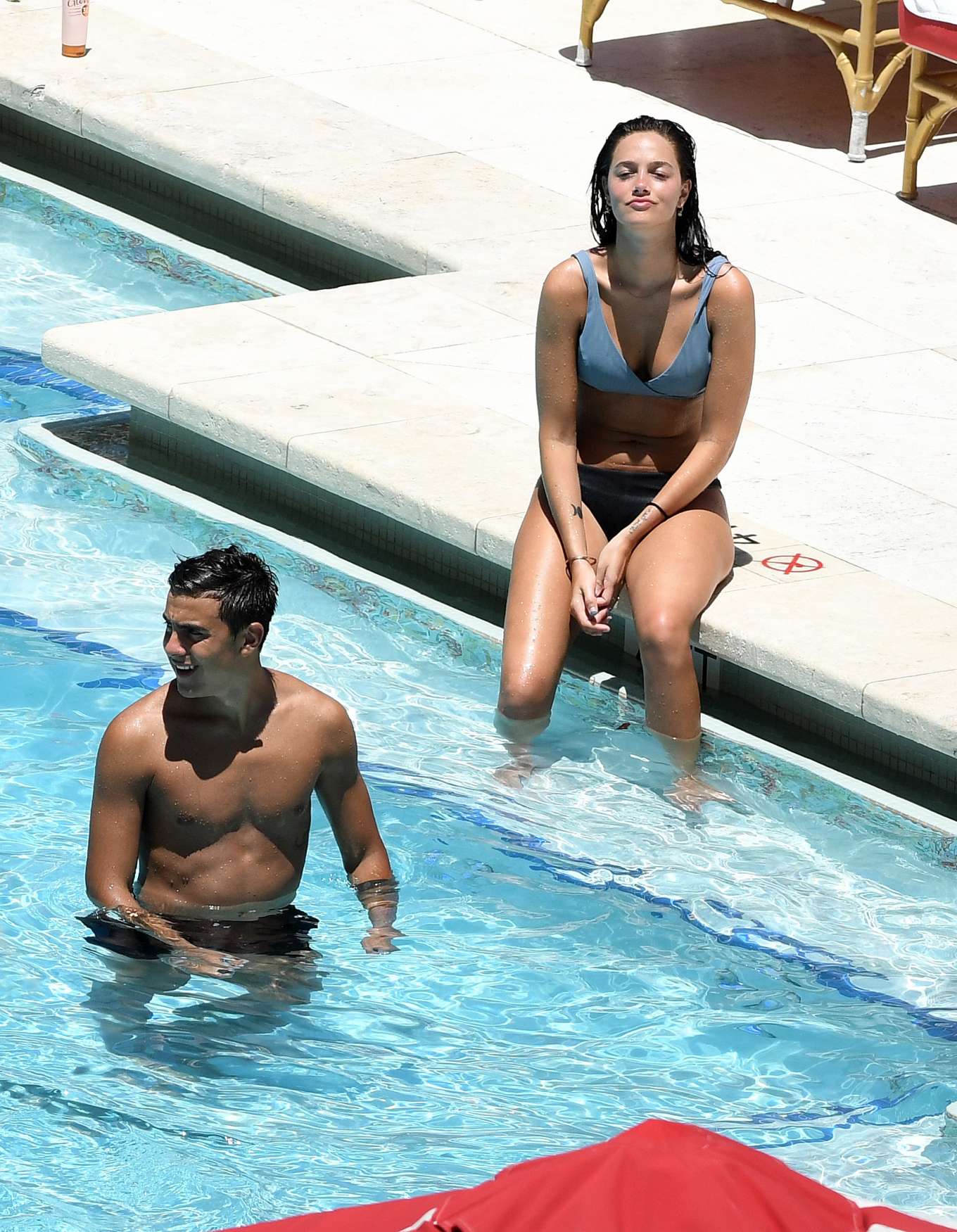 Oriana Sabatini in Bikini at the pool in Miami