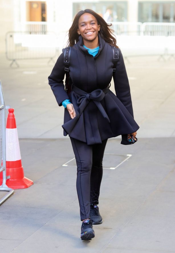 Oti Mabuse - Seen after presenting Strictly Fitness on Morning Live TV in London