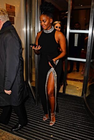 Otlile 'Oti' Mabuse - Depart from The Variety Club Awards in London