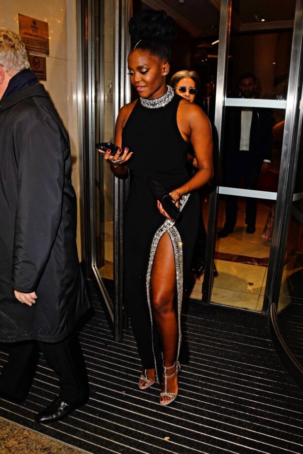 Otlile 'Oti' Mabuse - Depart from The Variety Club Awards in London