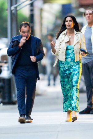 Padma Lakshmi - With a mystery man in New York City