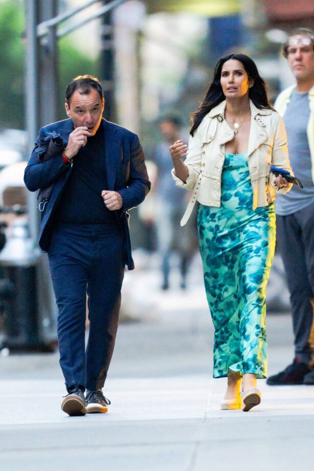 Padma Lakshmi - With a mystery man in New York City