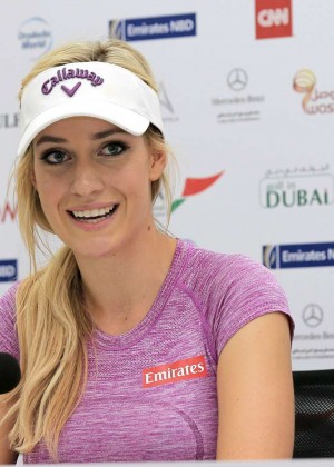 Paige Spiranac – 2015 Omega Dubai Ladies Masters and press conference ...