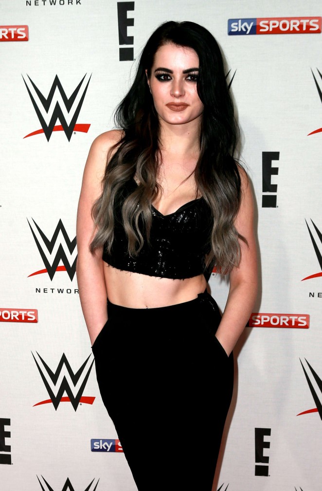 Paige - WWE Preshow Party at the O2 Arena in London