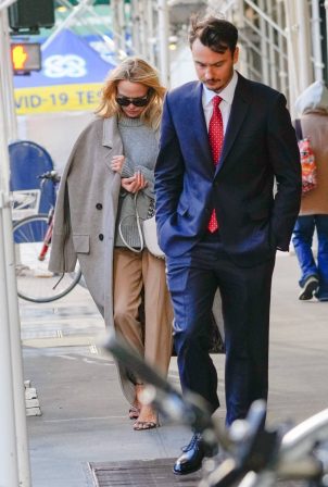 Pamela Anderson - Seen with her son Brandon Thomas Lee in New York