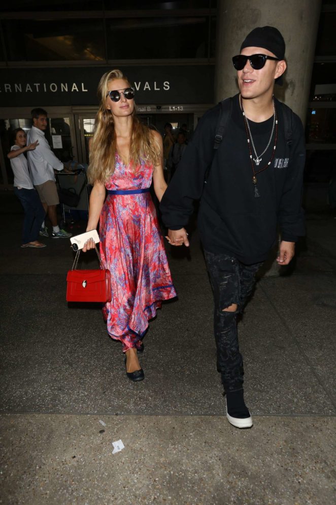 Paris Hilton - Arriving at LAX Airport