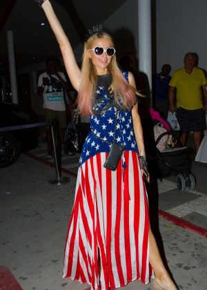 Paris Hilton at 4th of July Party in Ibiza