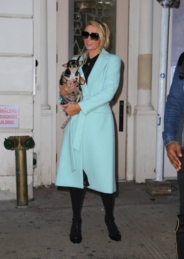 Paris Hilton - leaves her apartment in New York