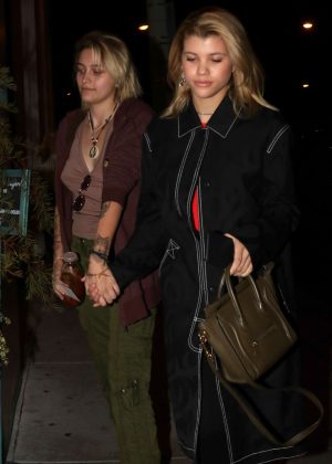 Paris Jackson and Sofia Richie at Catch LA in West Hollywood
