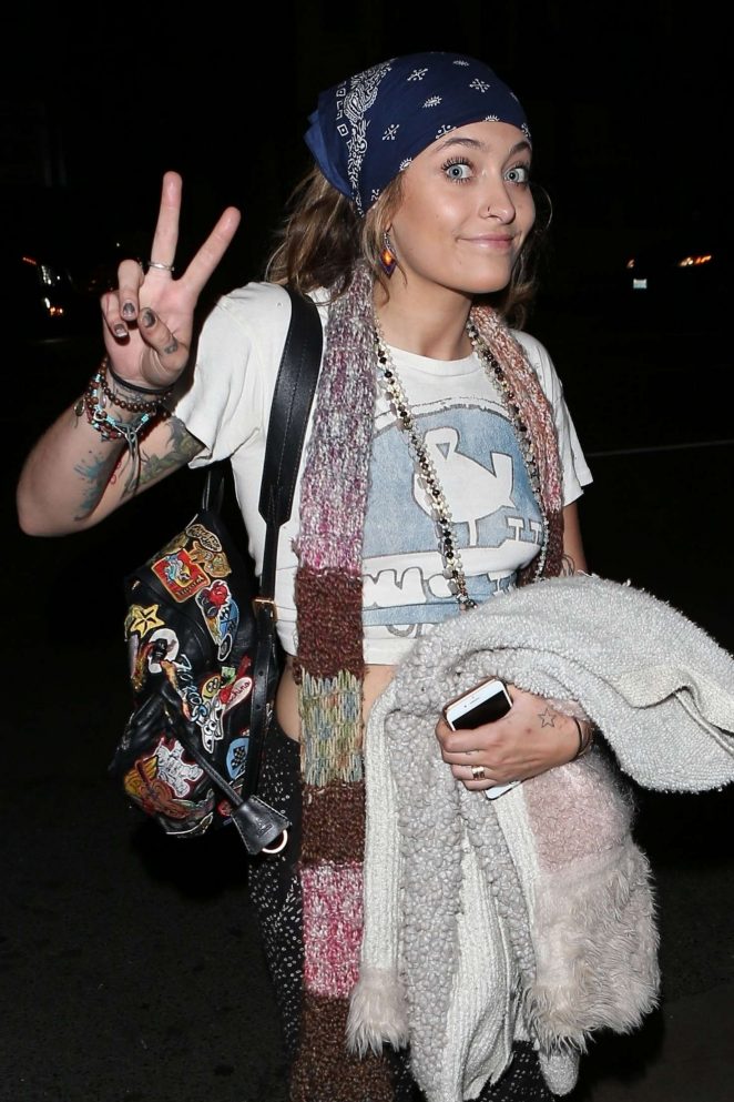 Paris Jackson - Arrives at 'On the Rox' in West Hollywood