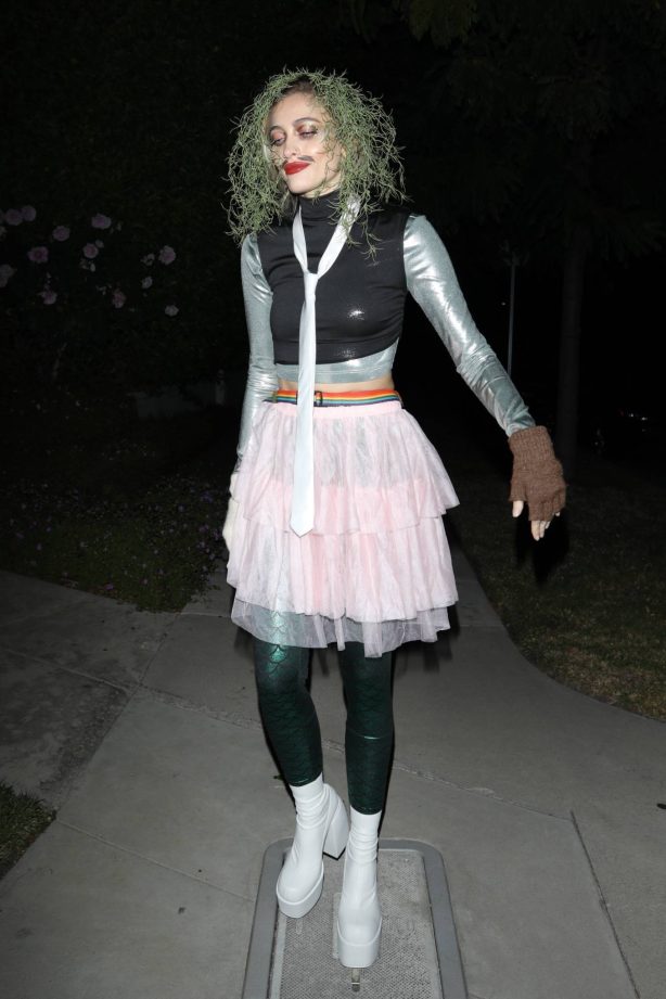 Paris Jackson - In a 'Old Gregg' costume while arriving at the Casamigos party in Los Angeles