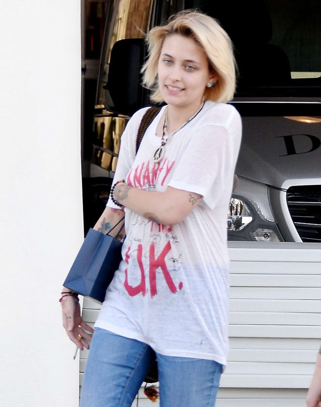 Paris Jackson in Jeans out in Los Angeles
