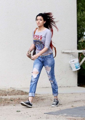 Paris Jackson in Ripped Jeans Out in Malibu