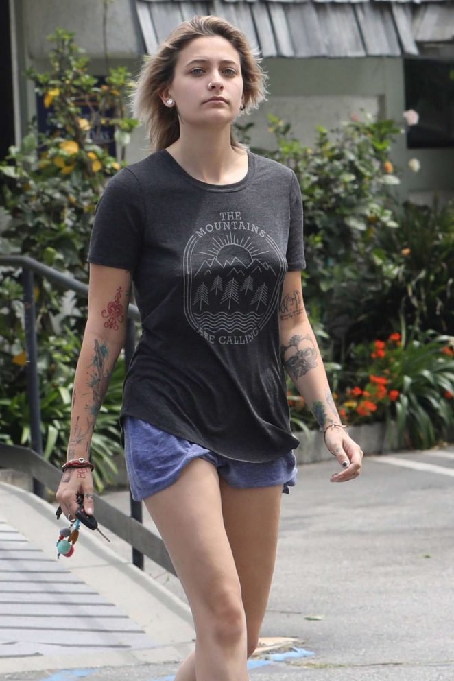 Paris Jackson in Shorts Out in Los Angeles