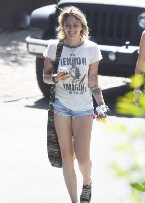 Paris Jackson in Shorts out in Studio City