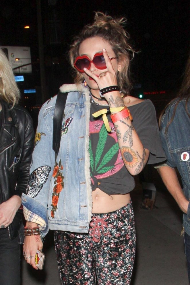 Paris Jackson - Leaving the Cheech and Chong Show in Hollywood