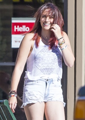 Paris Jackson in Jeans Shorts Out in Calabasas