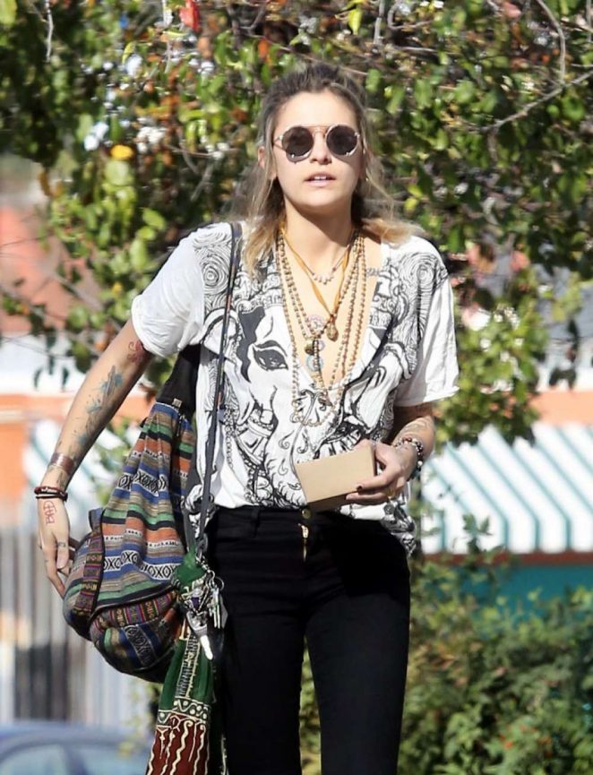 Paris Jackson out in Woodland Hills