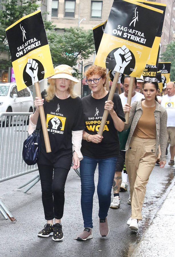 Patricia Clarkson - And Susan Sarandon seen supporting the SAG-AFTRA strike in New York