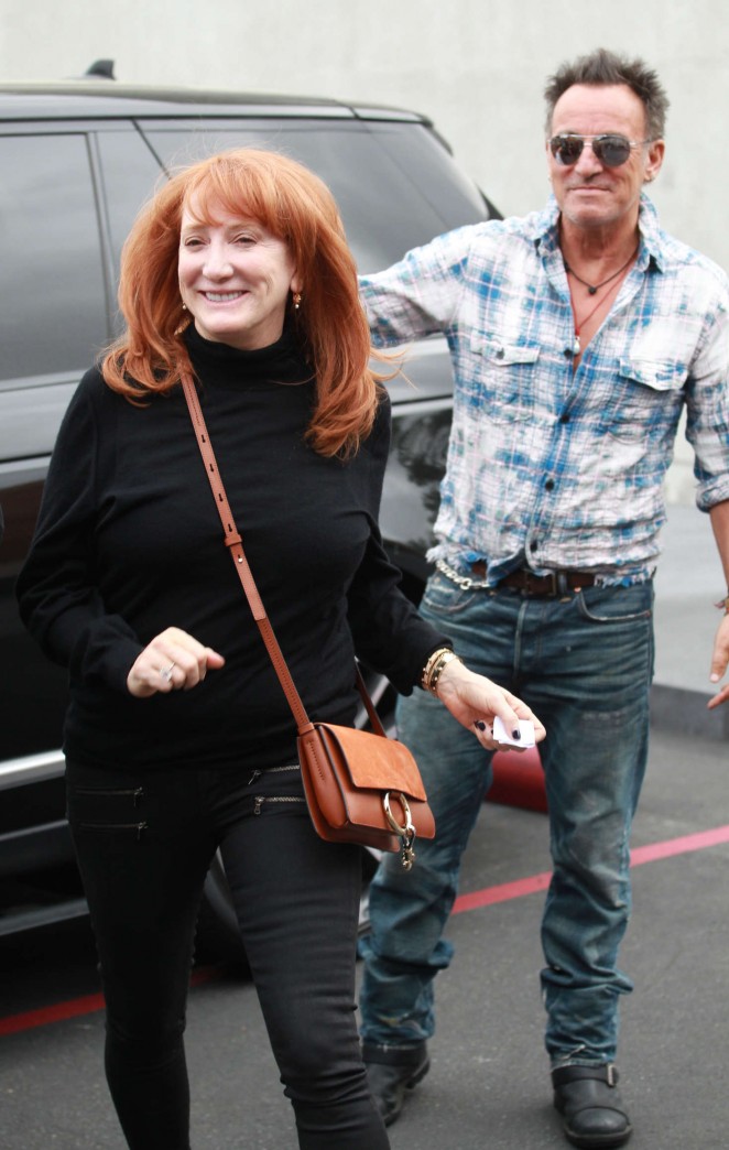 Patti Scialfa with Bruce Springsteen Shopping in Beverly Hills
