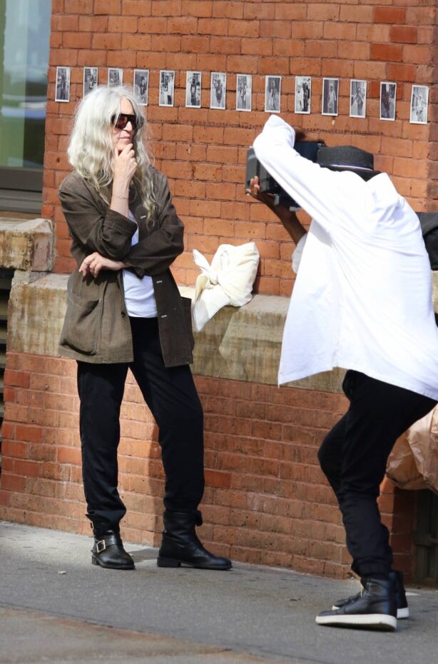Patti Smith - Gets a Polaroid done at the Corner of Prince Street and Broadway