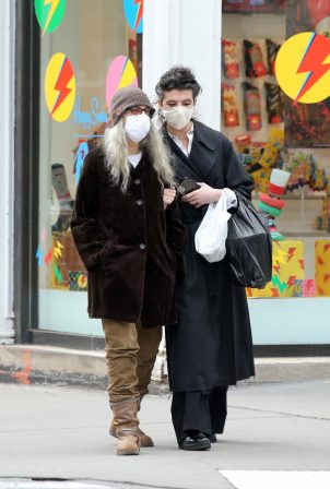 Patti Smith - With Jesse Smith walk through Soho in New York