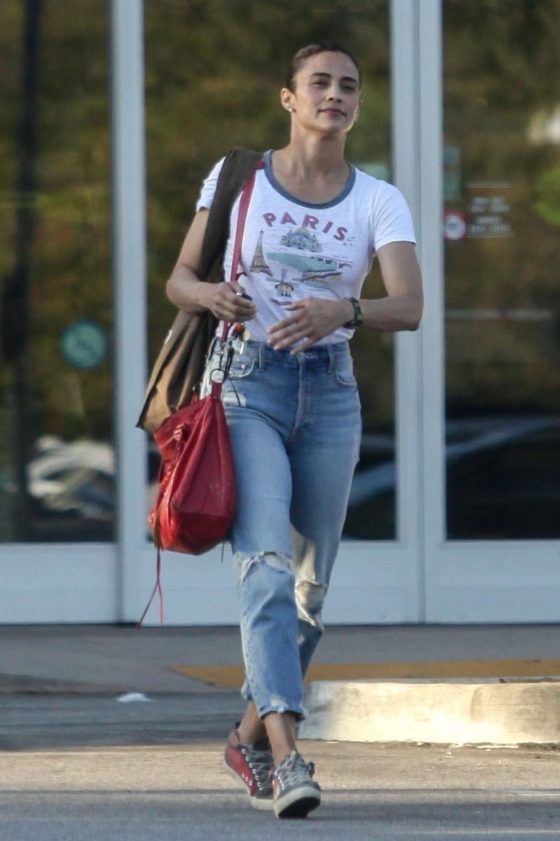 Paula Patton in Jeans - Out in Los Angeles