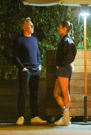 Paula Patton - Seen with her new boyfriend after dinner at Soho House in Malibu