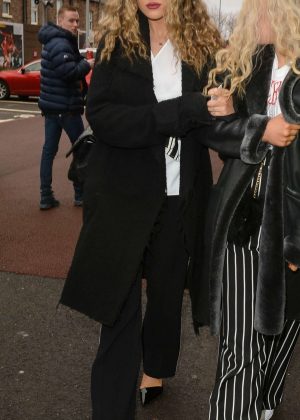 Perrie Edwards - Arriving at Anfield in Liverpool