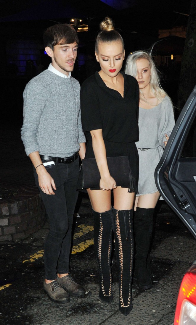 Perrie Edwards - Celebrates Jade's 23rd Birthday in Newcastle