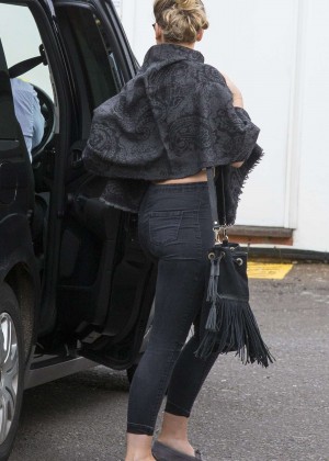 Perrie Edwards in Jeans out in London