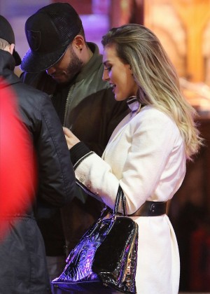 Perrie Edwards with new boyfriend at London's Winter Wonderland