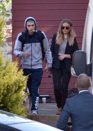 Perrie Edwards with Zayn Malik out in Newcastle