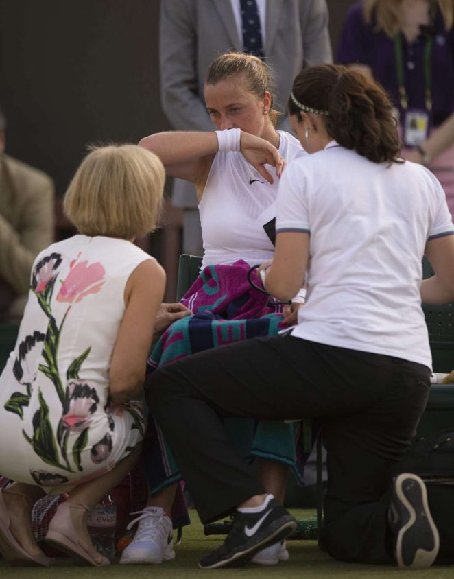 Petra Kvitova at Wimbledon Championships 2017 in London