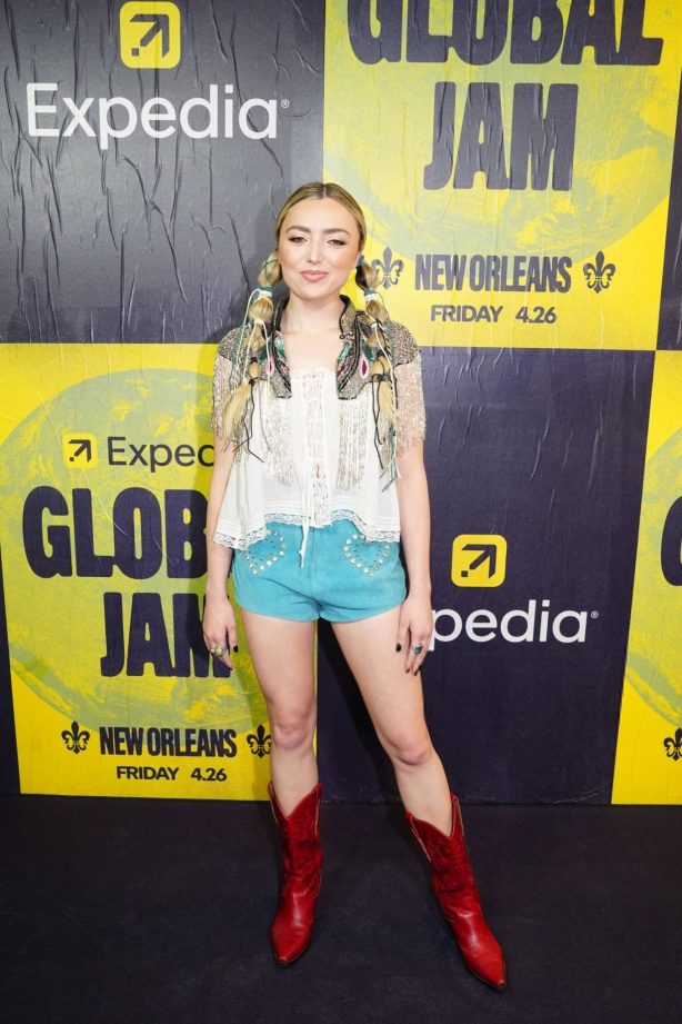 Peyton List - Expedia's Global Jam during New Orleans Jazz Fest in New Orleans