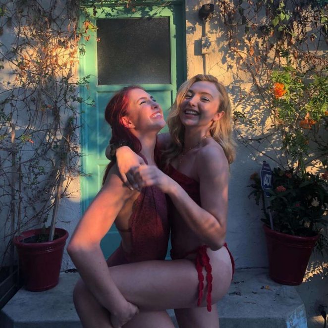 Peyton R List in Red Bikini - Social Pics
