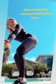 Peyton R. List - Instagram and social media (isolation workout)