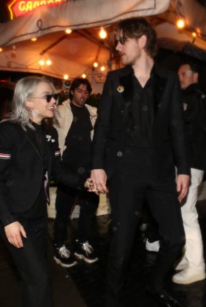 Phoebe Bridgers - With Bo Burnham arriving at Grammys afterparty at Chateau Marmont