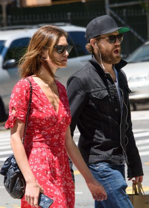 Phoebe Tonkin and Paul Wesley - Out and about in East Village