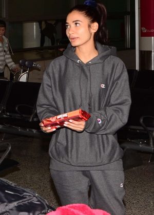 Pia Mia Perez at airport in Sydney