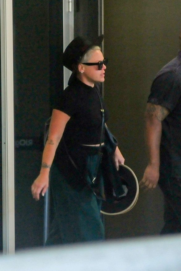 Pink - Arrives at Galeao Airport in Rio De Janeiro