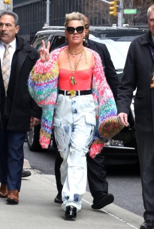 Pink - Seen at 'The Late Show With Stephen Colbert' in New York