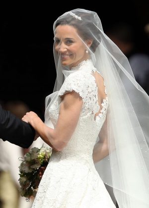 Pippa Middleton at her wedding at St Marks Church in Englefield