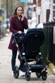 Pippa Middleton - Out with baby son Arthur in Chelsea