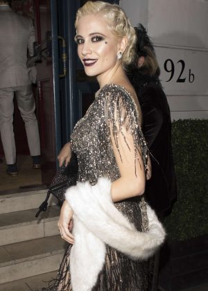 Pixie Lott - Arrives at her 26th birthday party in London