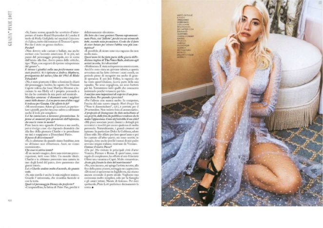 Pixie Lott - Grazia Magazine (Italy - September 2017 Issue)