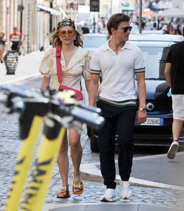 Pixie Lott - With boyfriend Oliver Cheshire in Rome