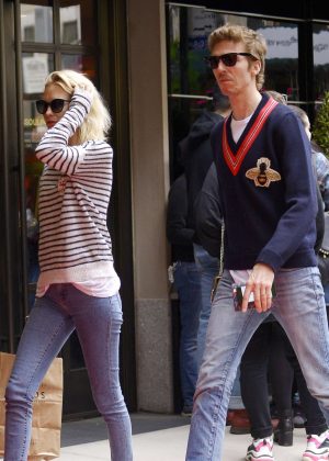 Poppy Delevingne and James Cook - Leaves Mark Hotel in New York