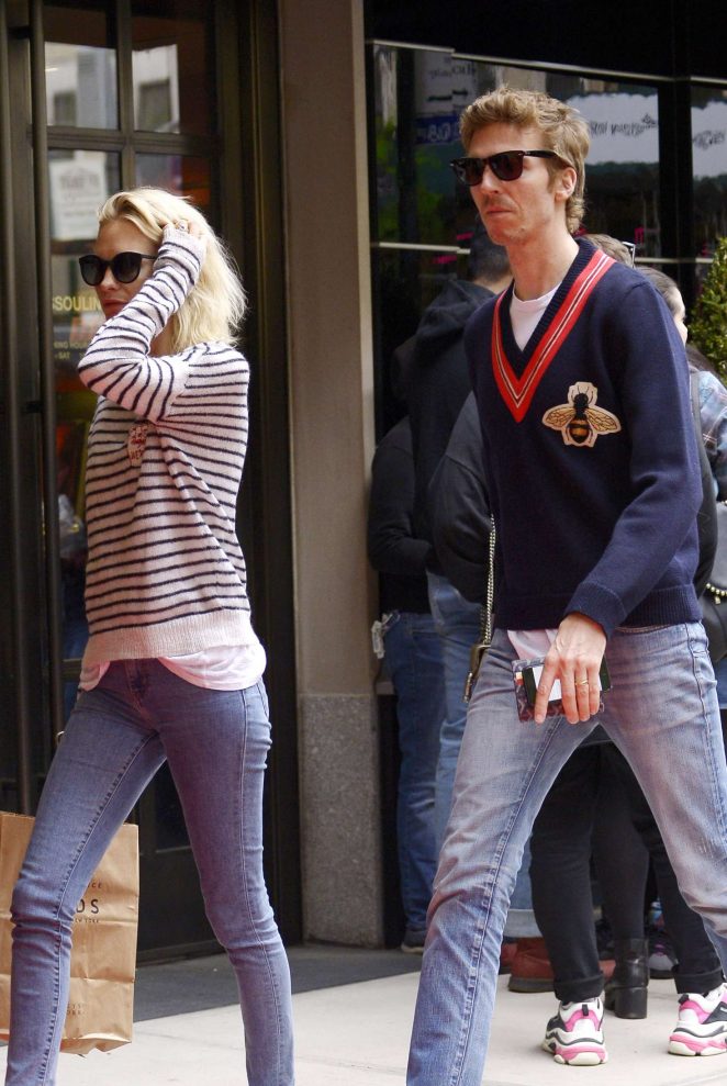 Poppy Delevingne and James Cook - Leaves Mark Hotel in New York