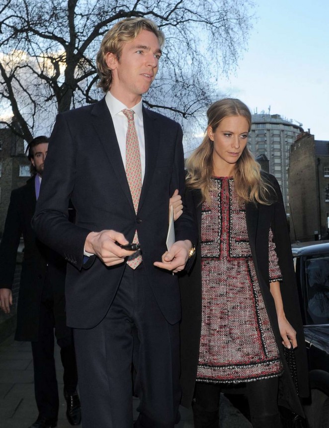 Poppy Delevingne and James Cook - Leaving St Pauls Church in London